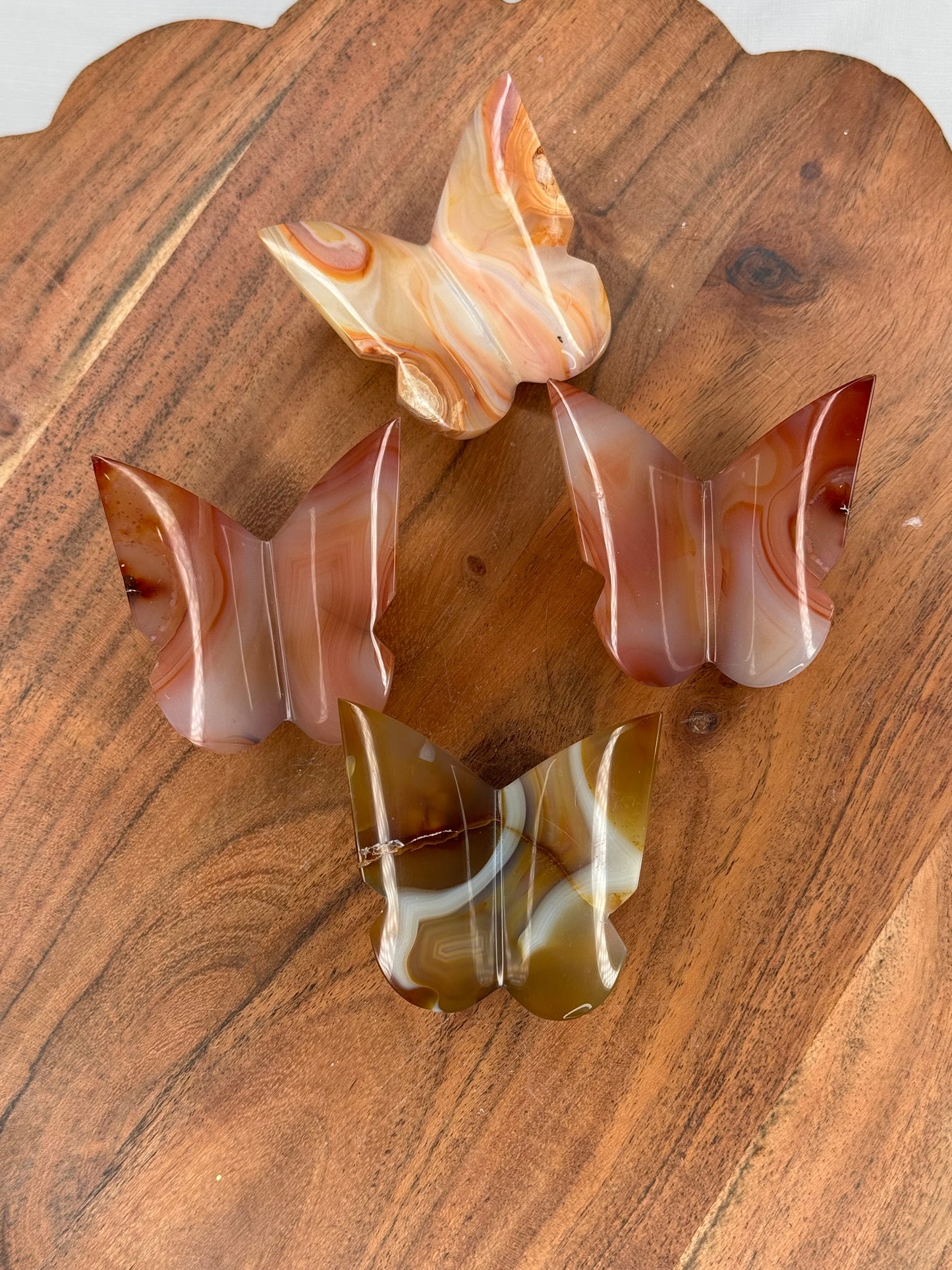 Carnelian 3D Butterflies