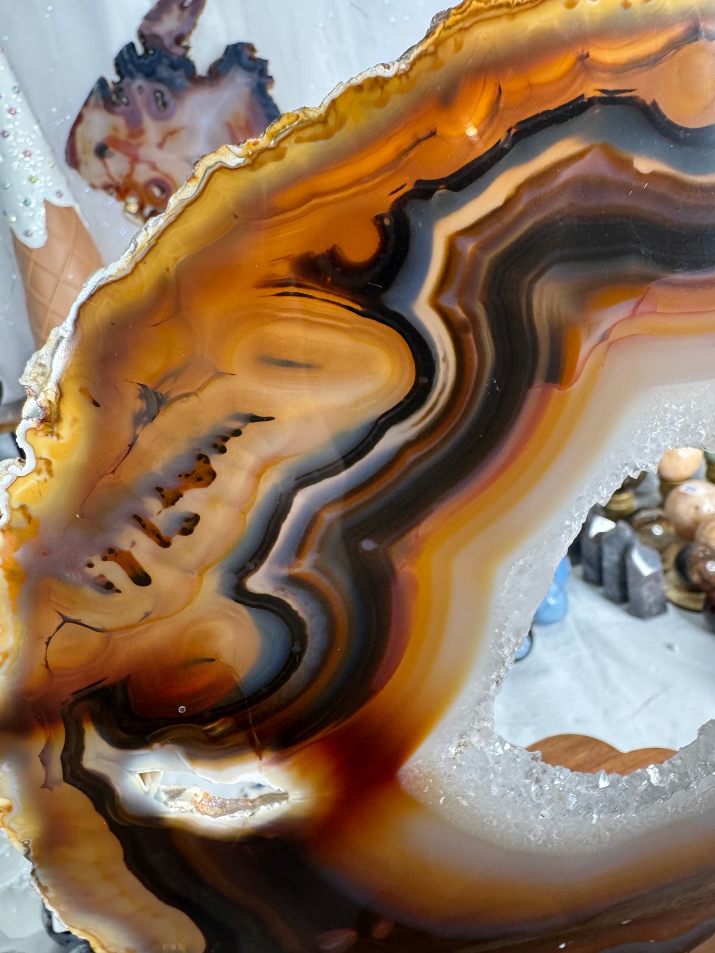 Special Agate Slab on Stand