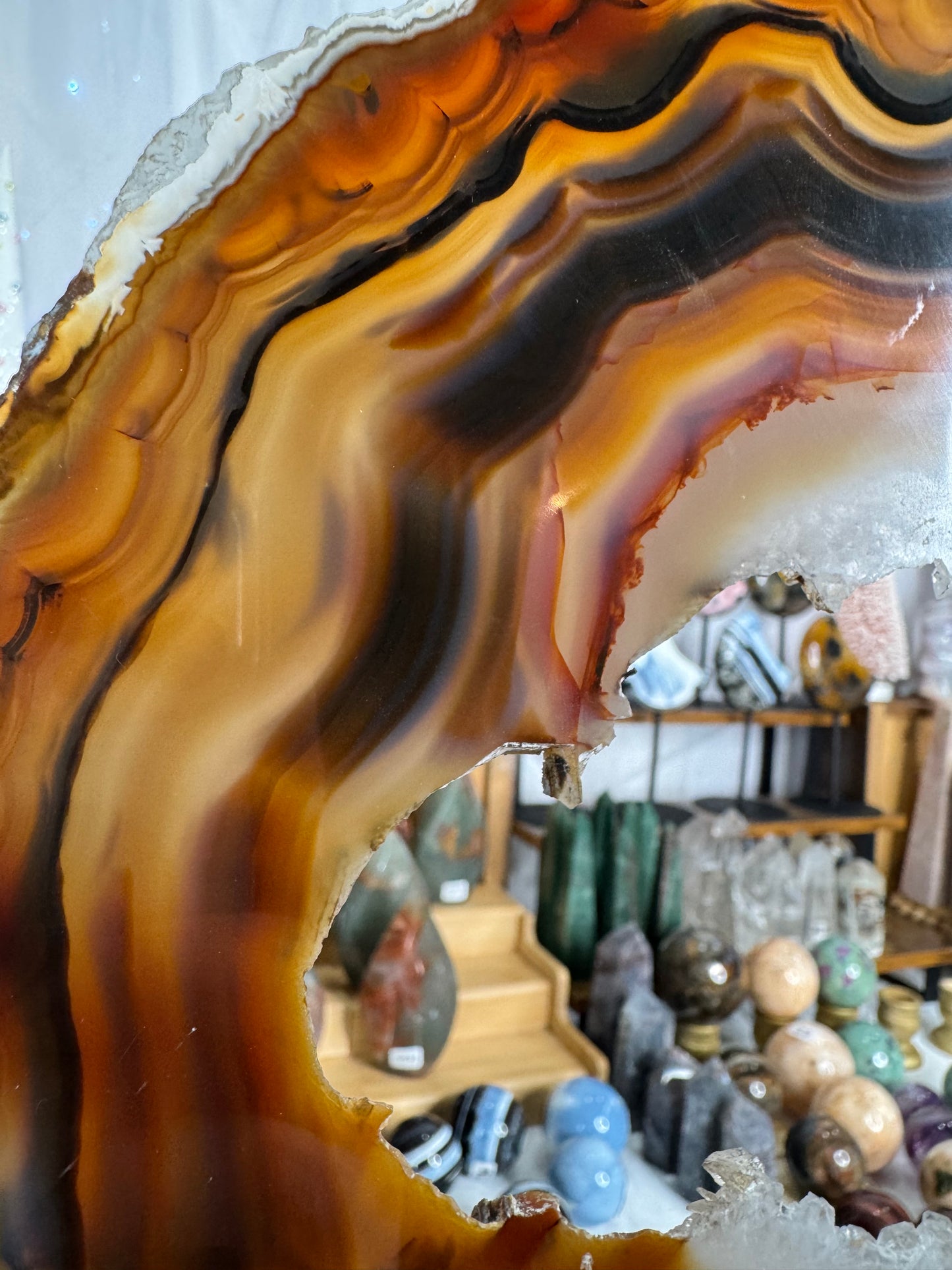 Special Agate Slab on Stand