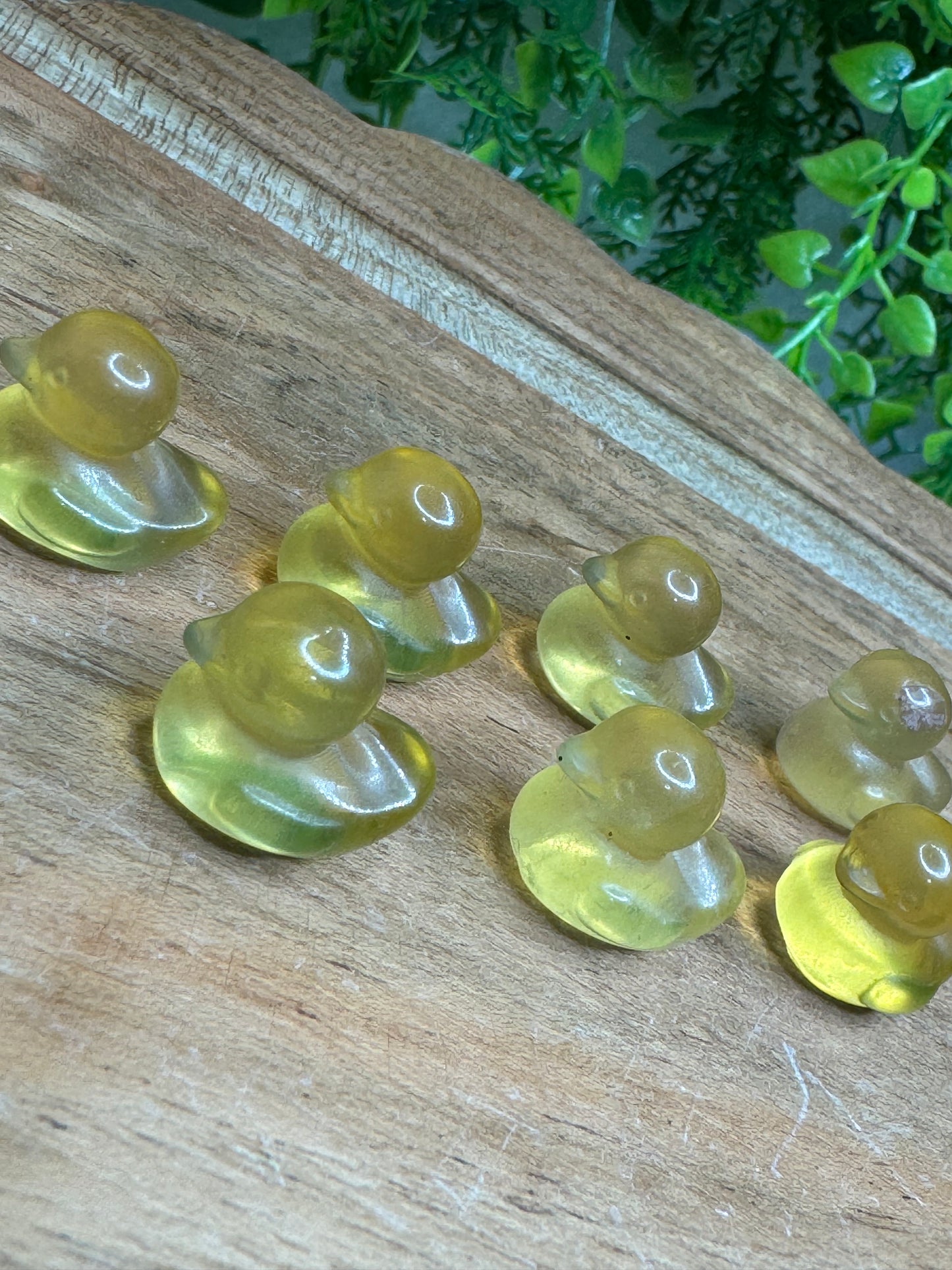 Mini Fluorite Duck Carving