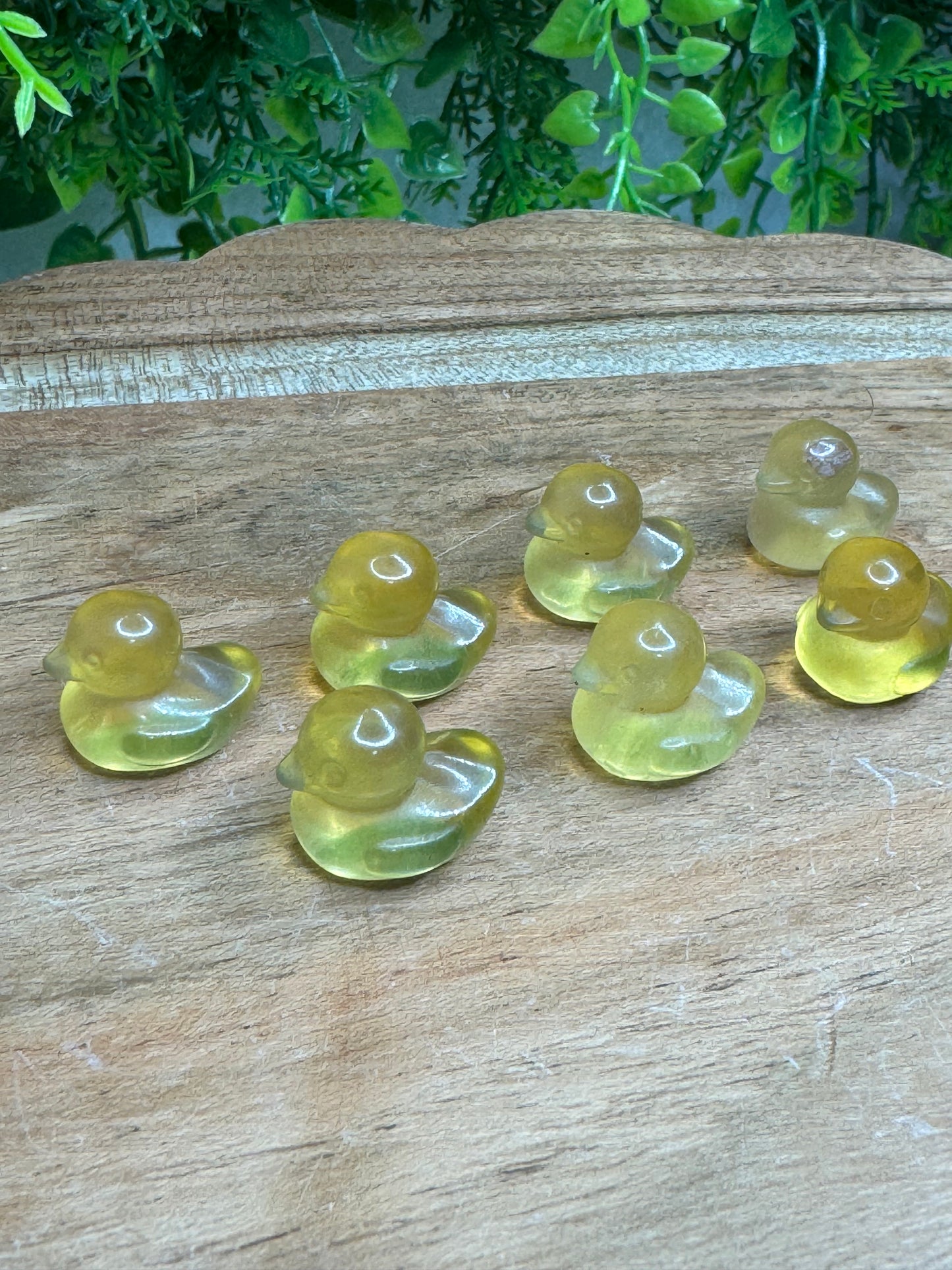 Mini Fluorite Duck Carving