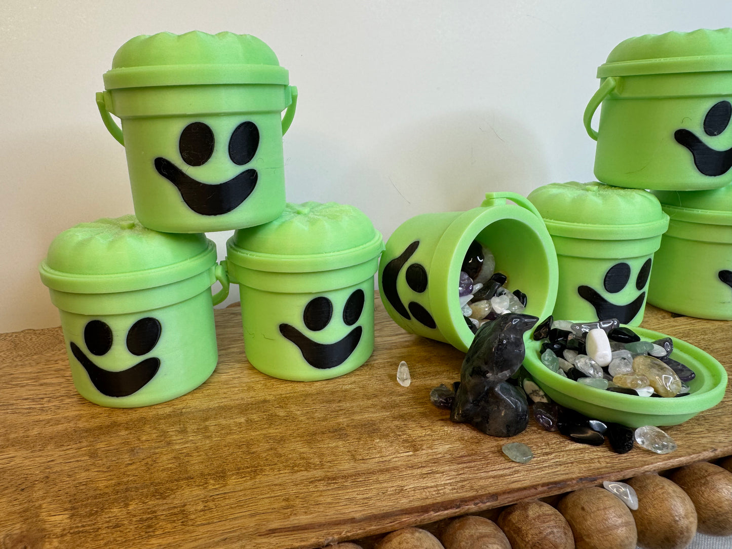 Pumpkin Crystal Confetti Buckets