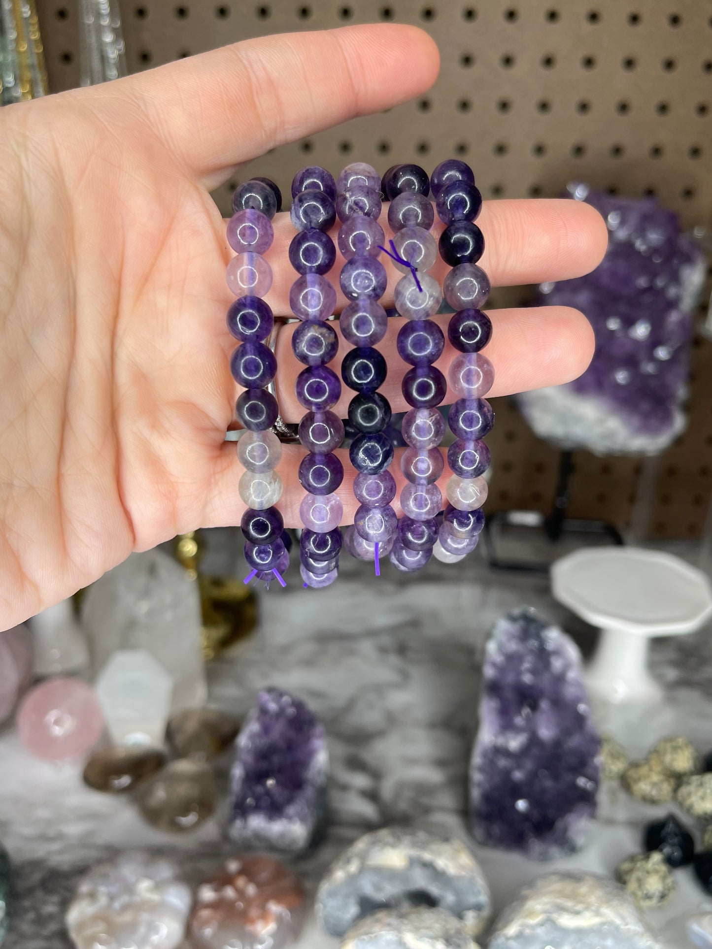 Purple Fluorite Bracelet