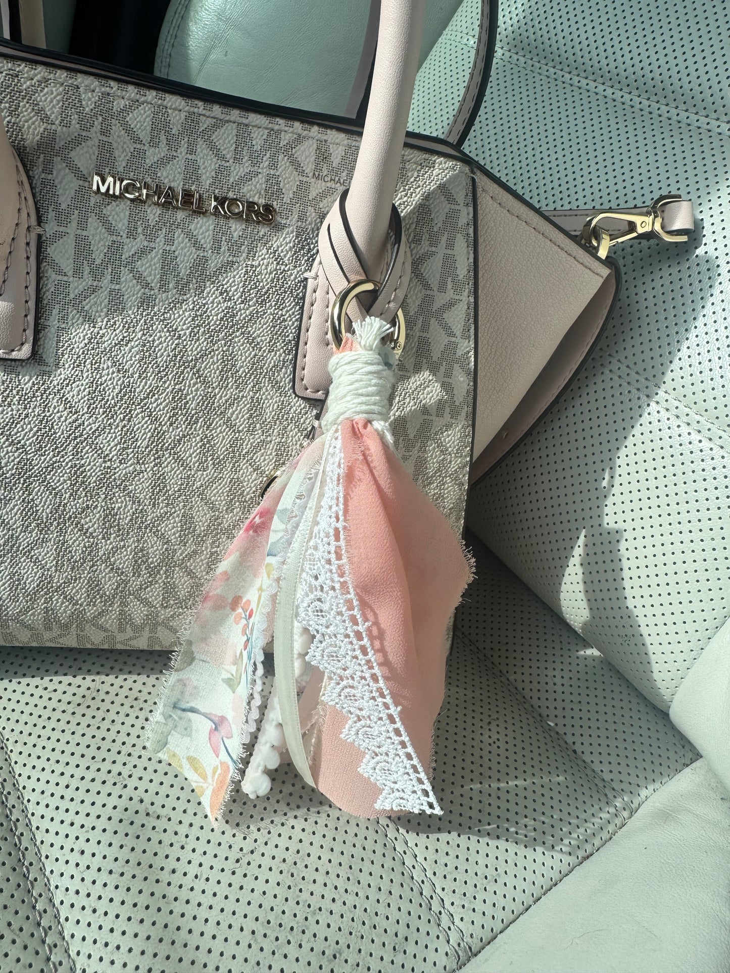 Whisper Ribbon Boho Tassel Bag Charm