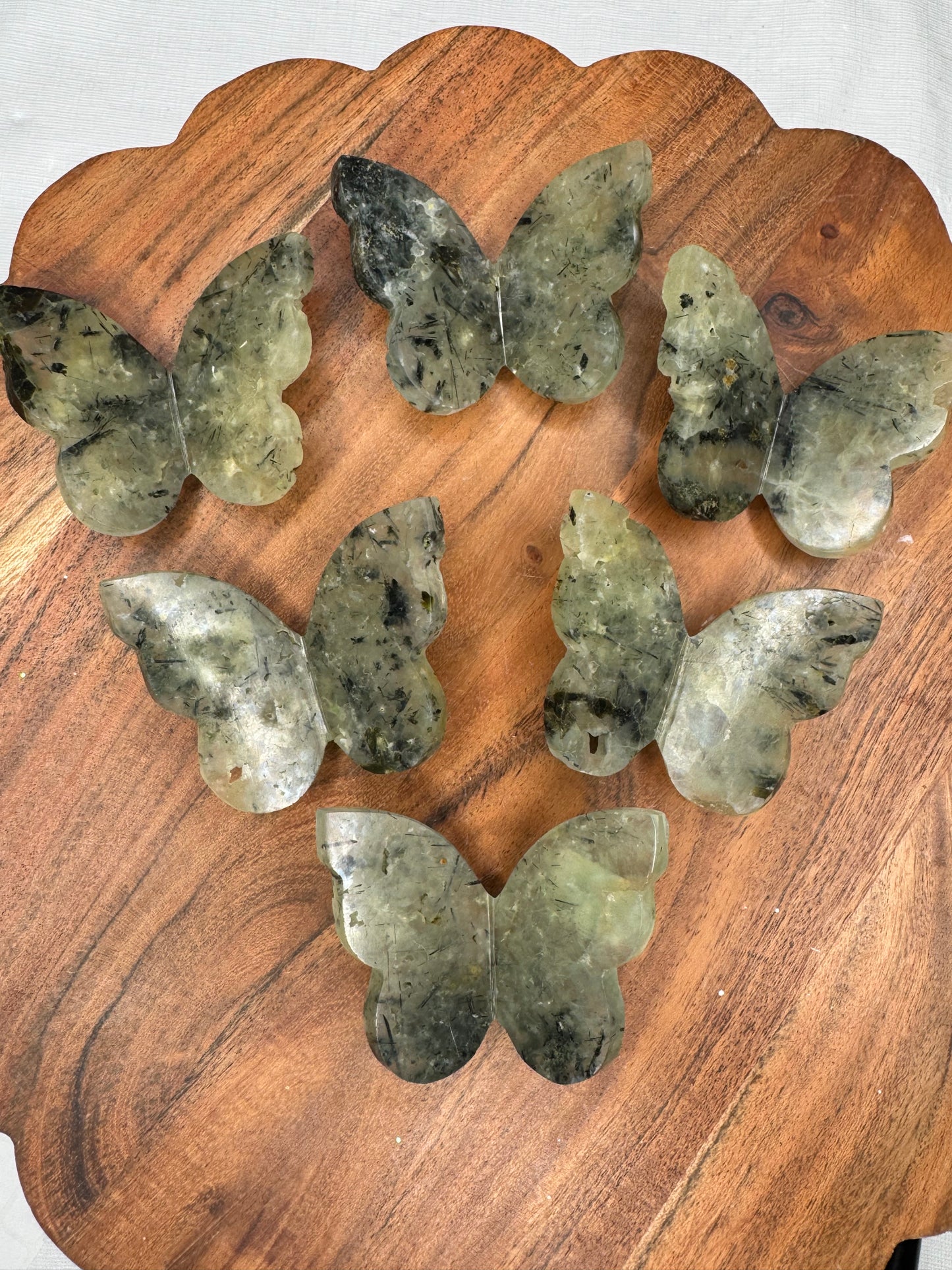 Prehnite 3D Butterflies