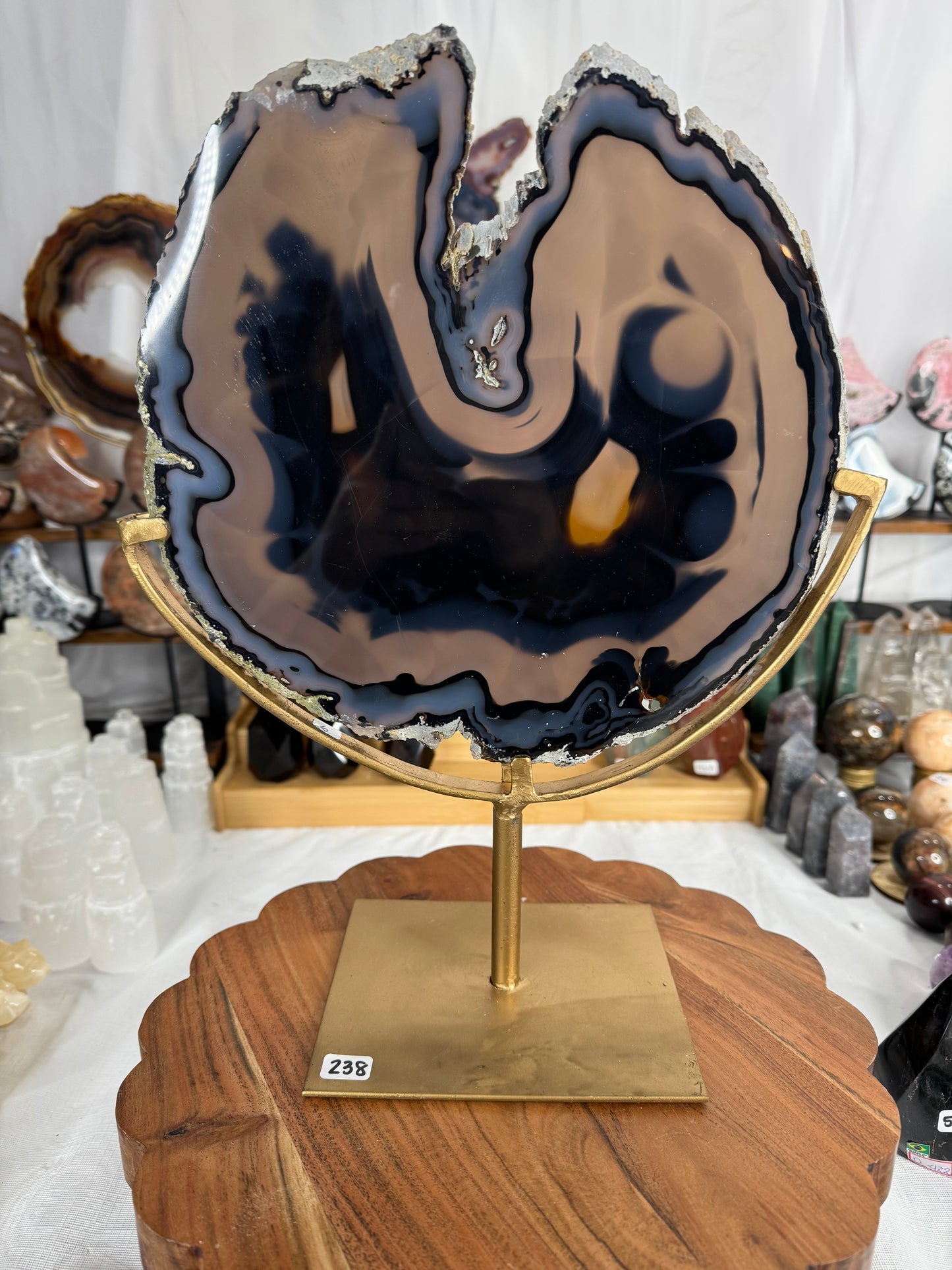 Special Agate Slab (A) on Stand