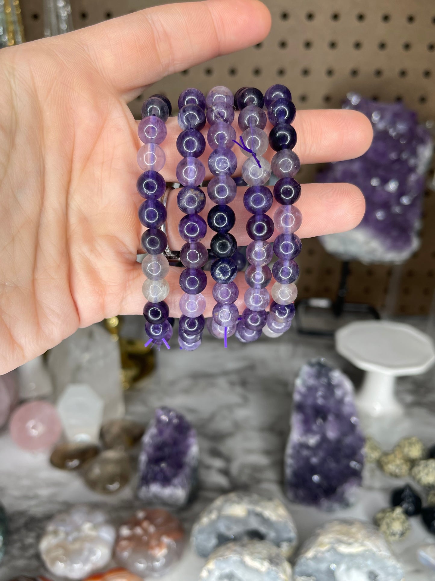 Purple Fluorite Bracelet