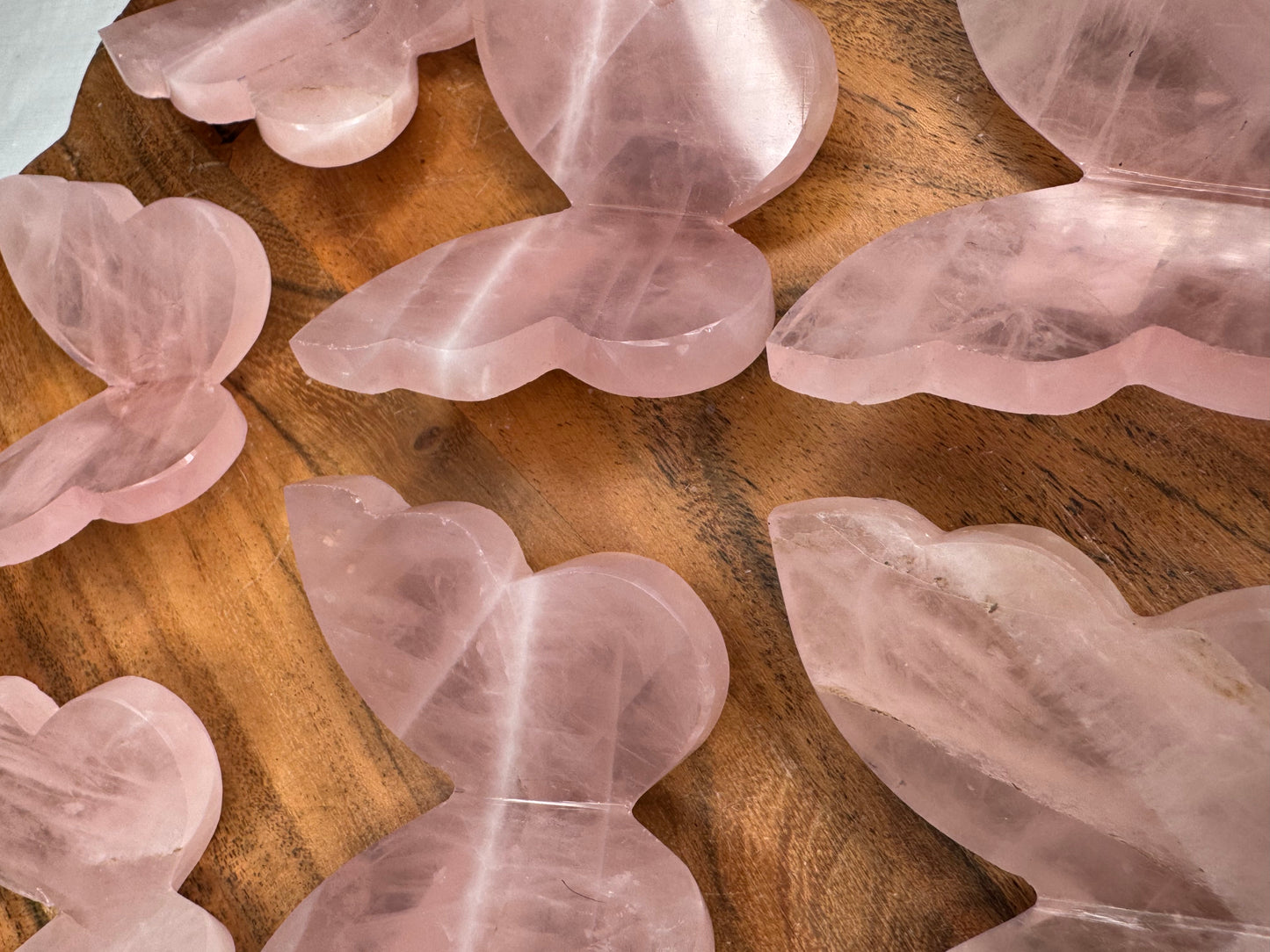 Rose Quartz 3D Butterflies