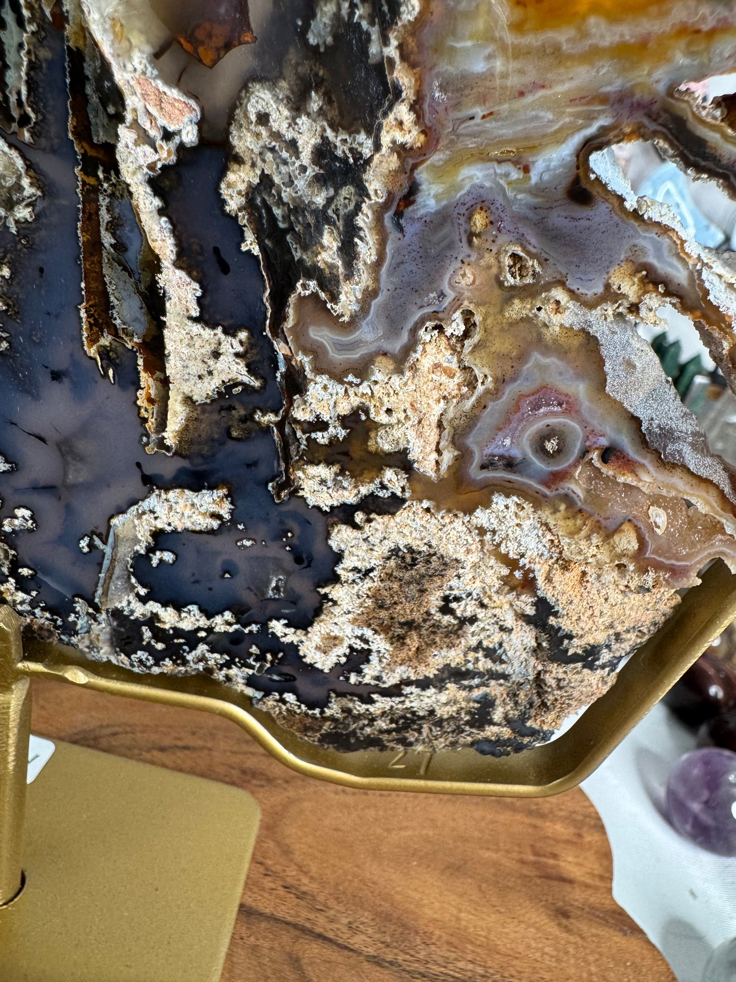 Special Agate Slab (D) on Stand