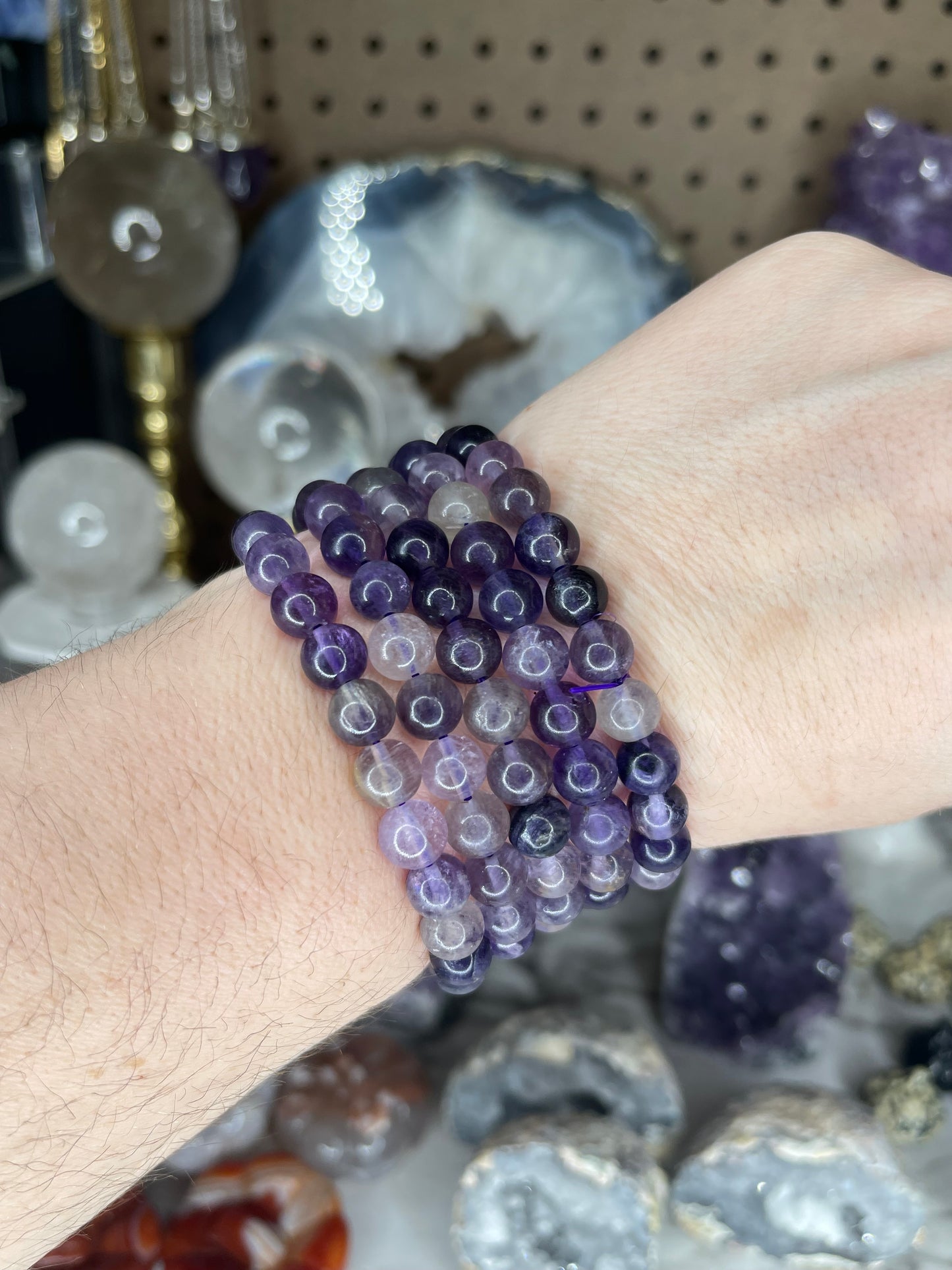 Purple Fluorite Bracelet