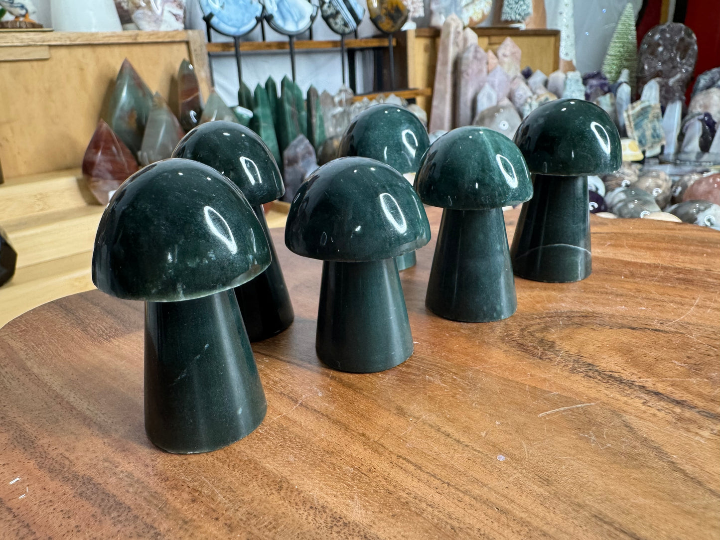 Verde Antique Serpentine Mushroom