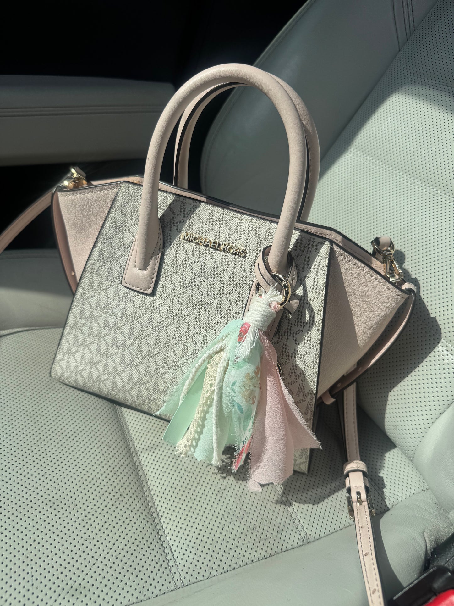 Whisper Ribbon Boho Tassel Bag Charm