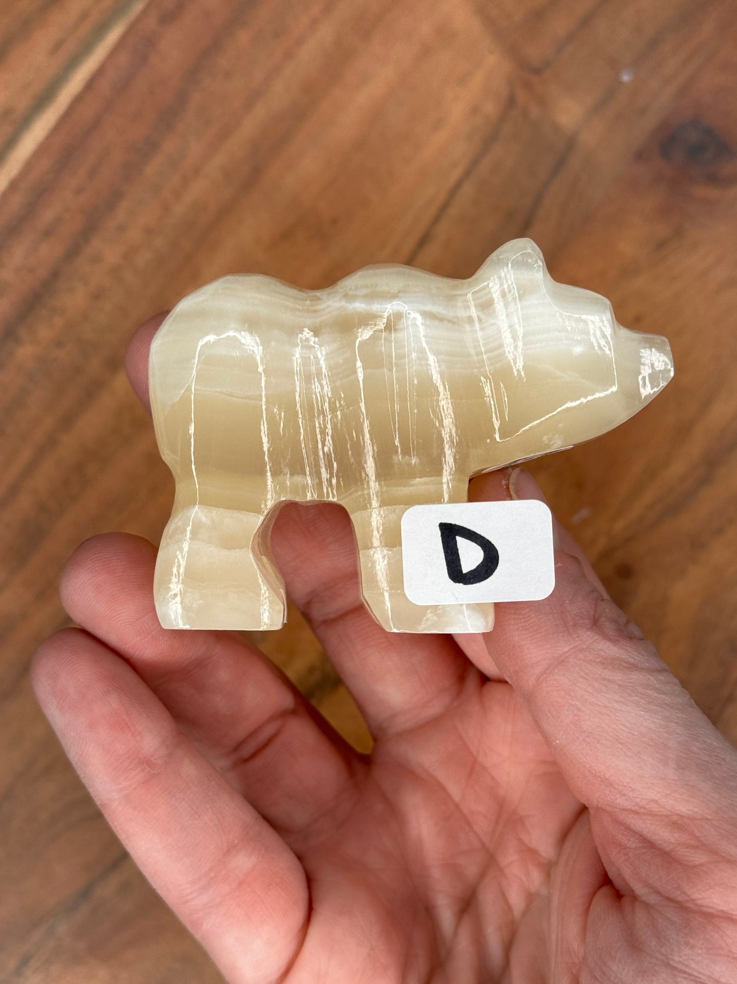 Mexican Onyx Bear Carving