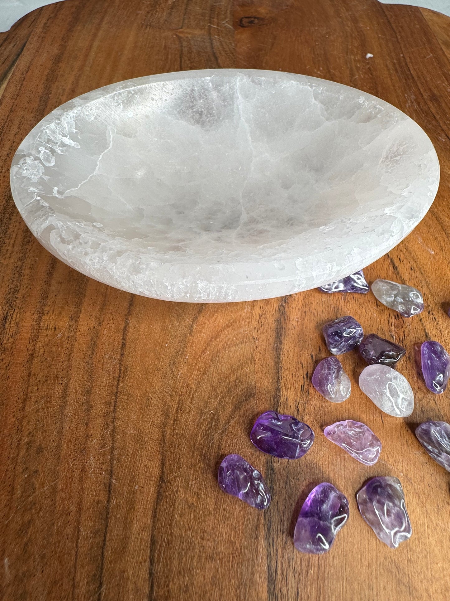 Oval Selenite Bowl (10cm)