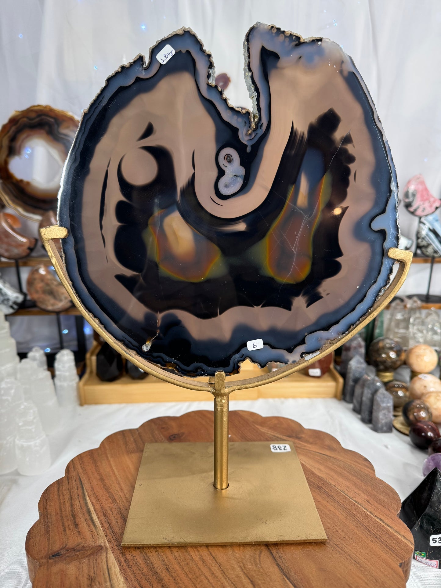 Special Agate Slab (A) on Stand