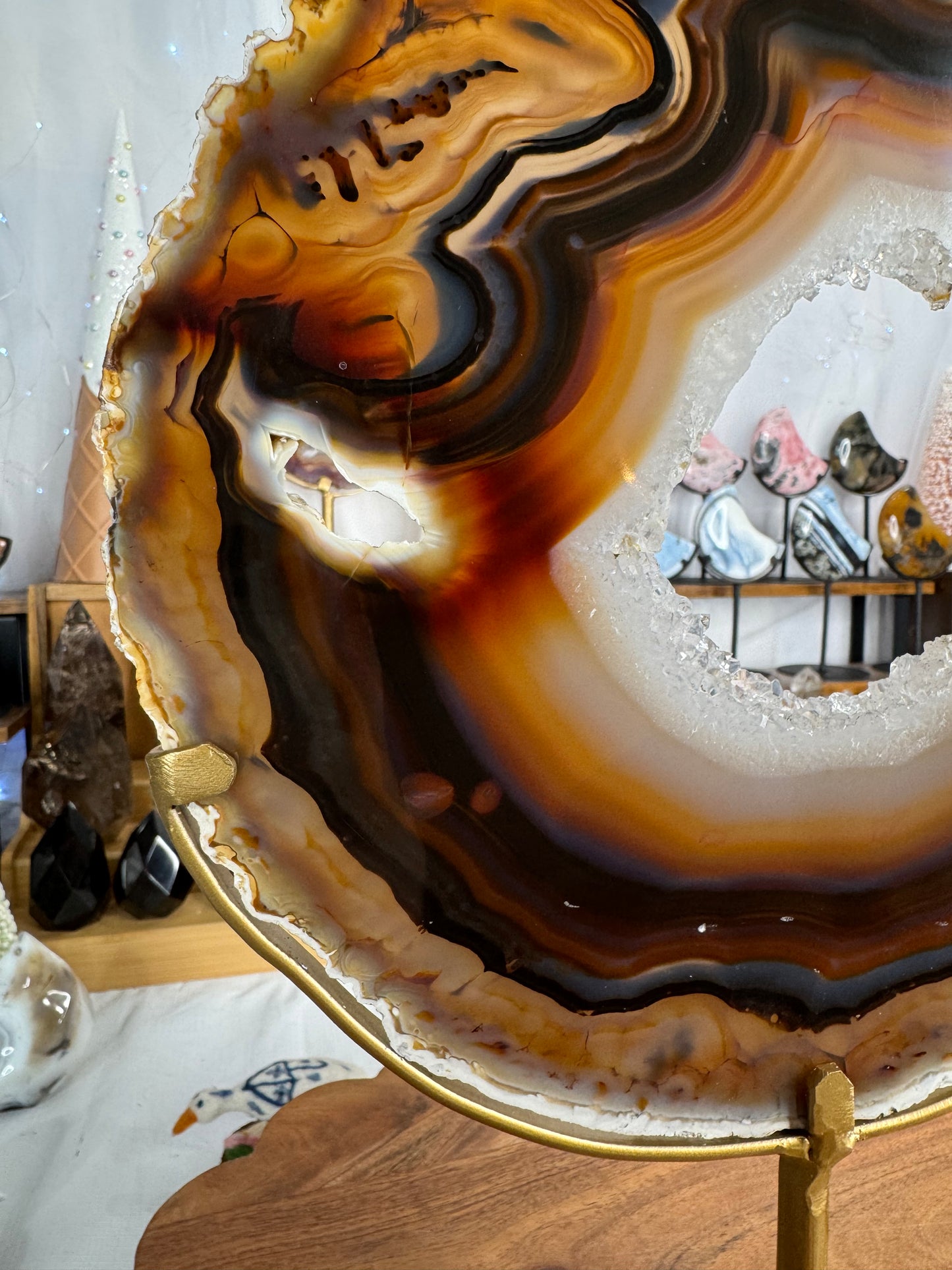 Special Agate Slab on Stand