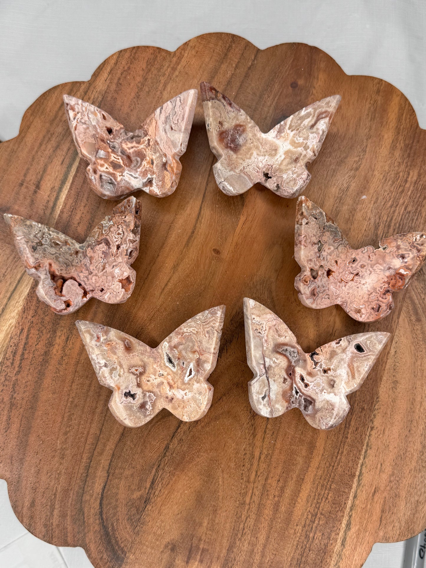 Pink Crazy Lace (Indonesian) 3D Butterflies