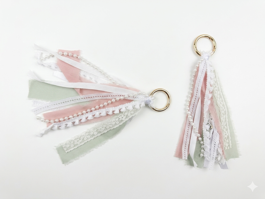 Boot Tassel Set - Pink & Mint
