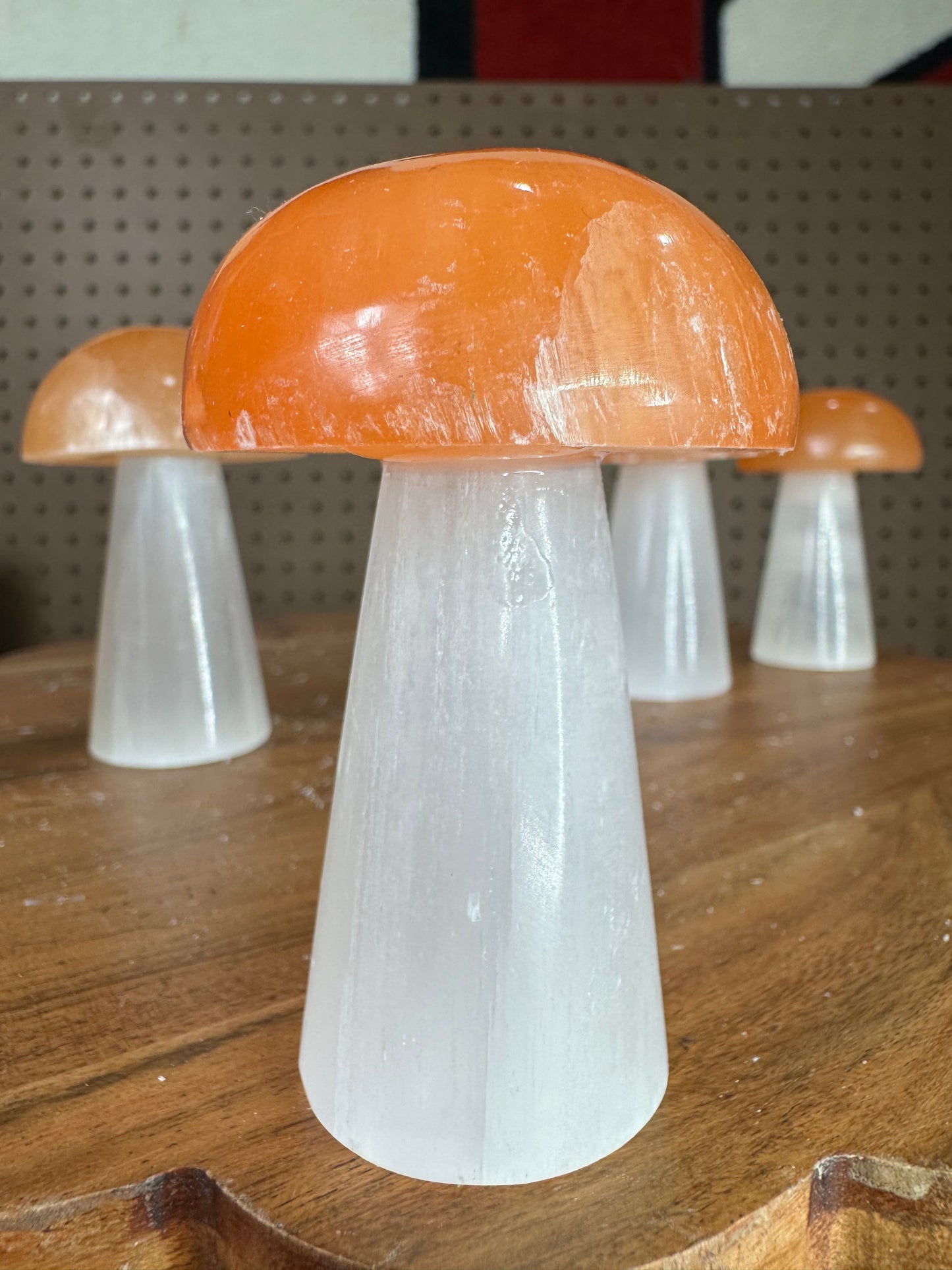 Selenite Mushroom (8cm)