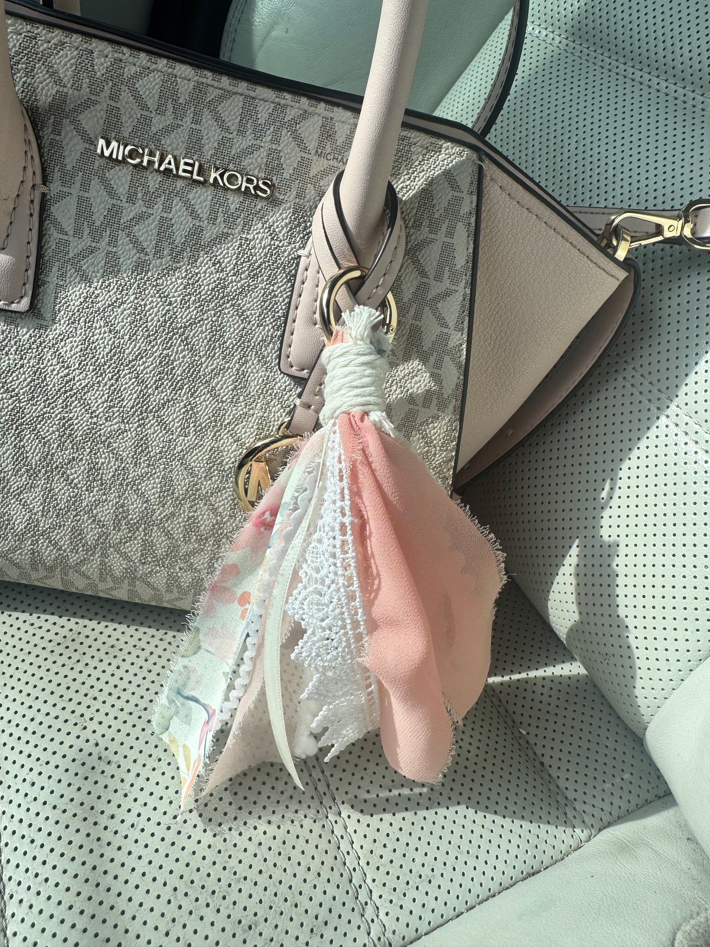Whisper Ribbon Boho Tassel Bag Charm