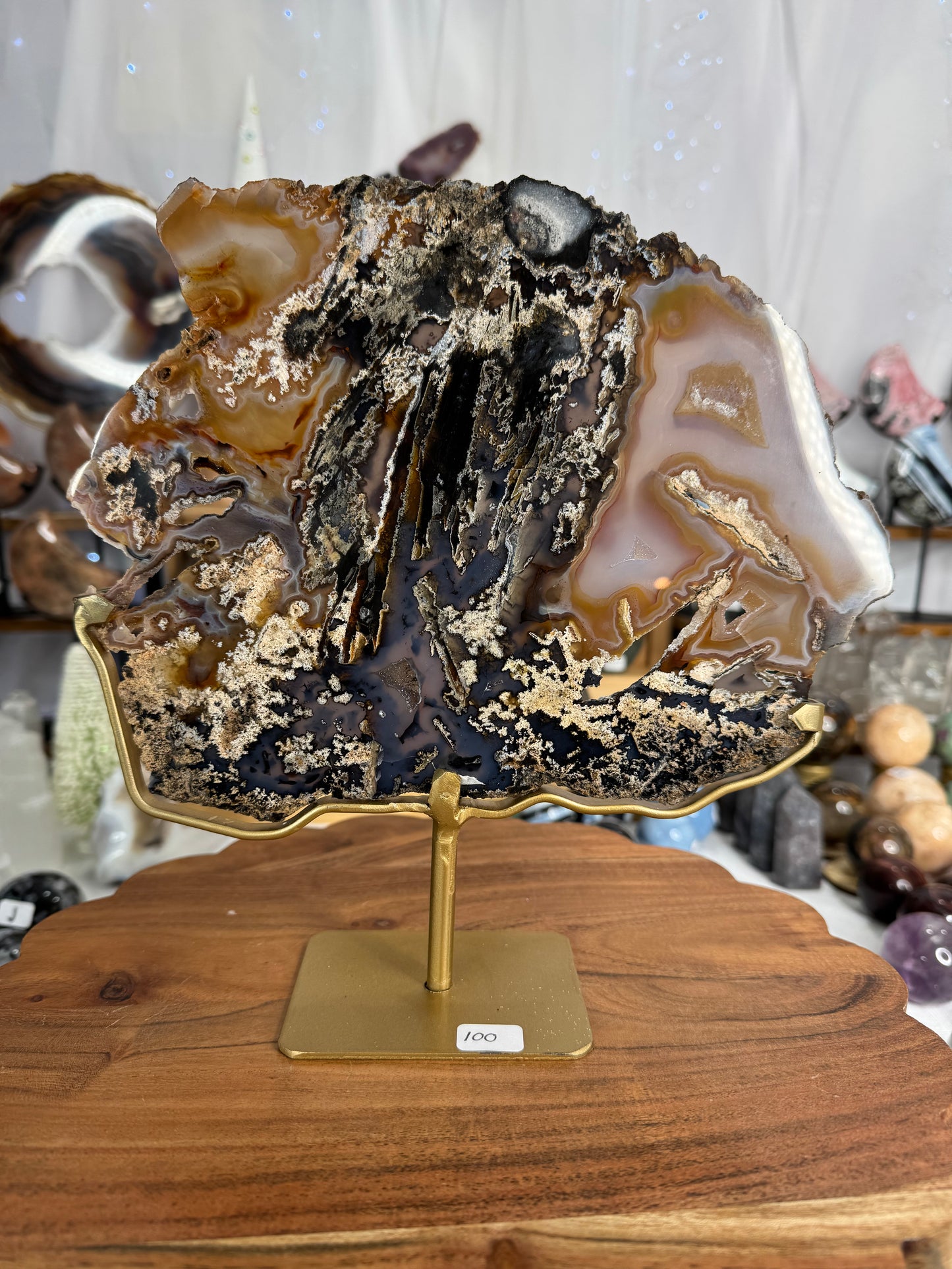 Special Agate Slab (D) on Stand