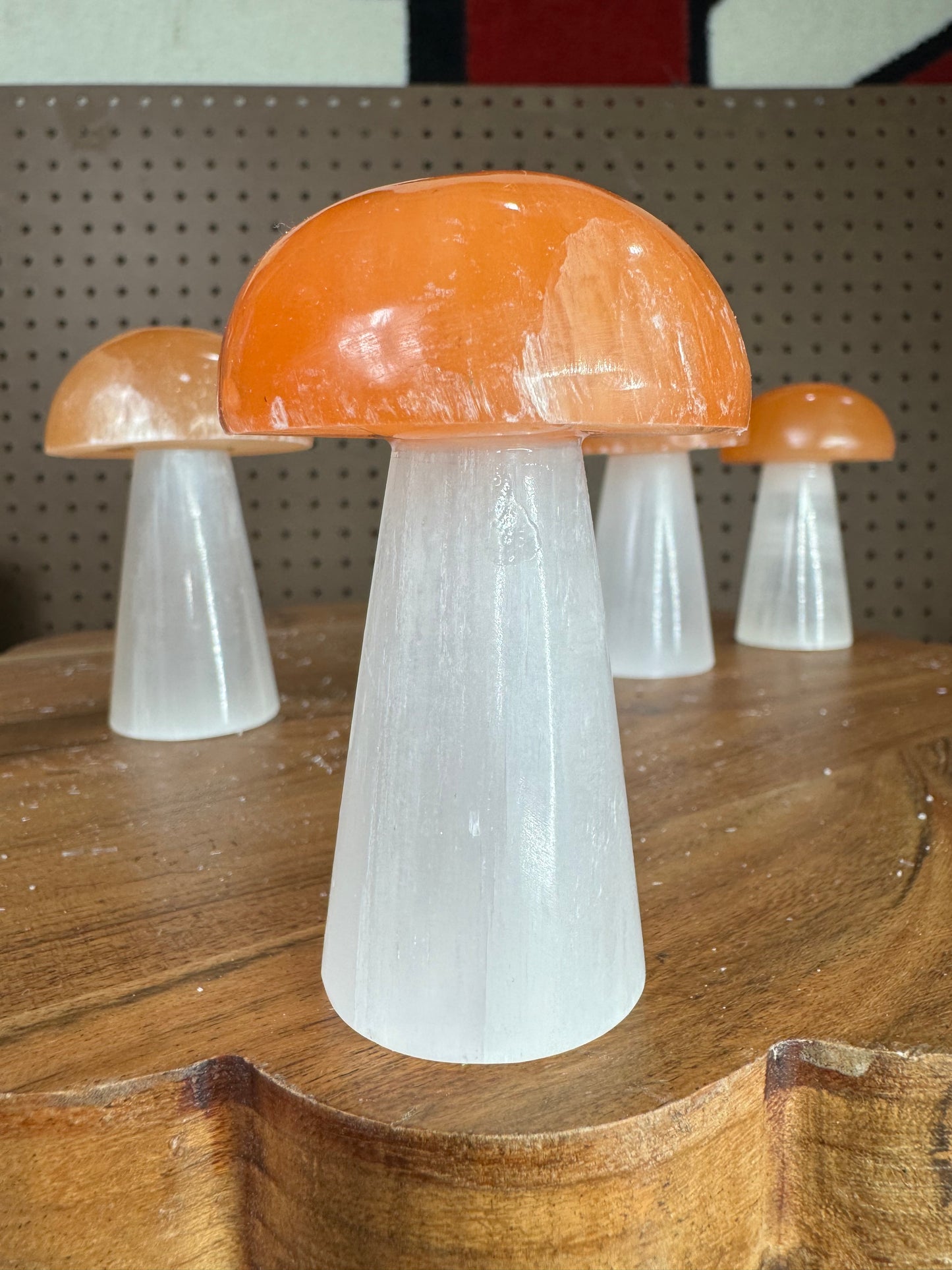 Selenite Mushroom (8cm)