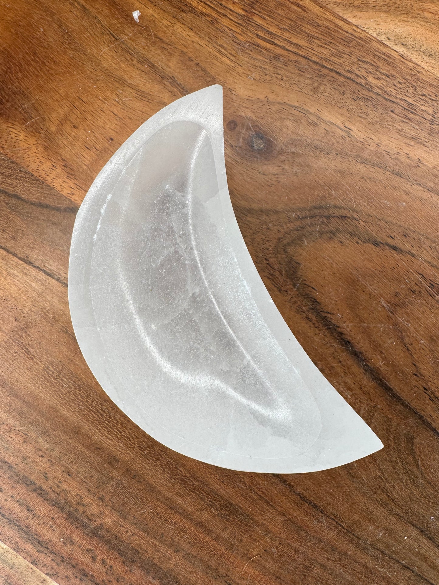 Moon Bowl - selenite/satinspar