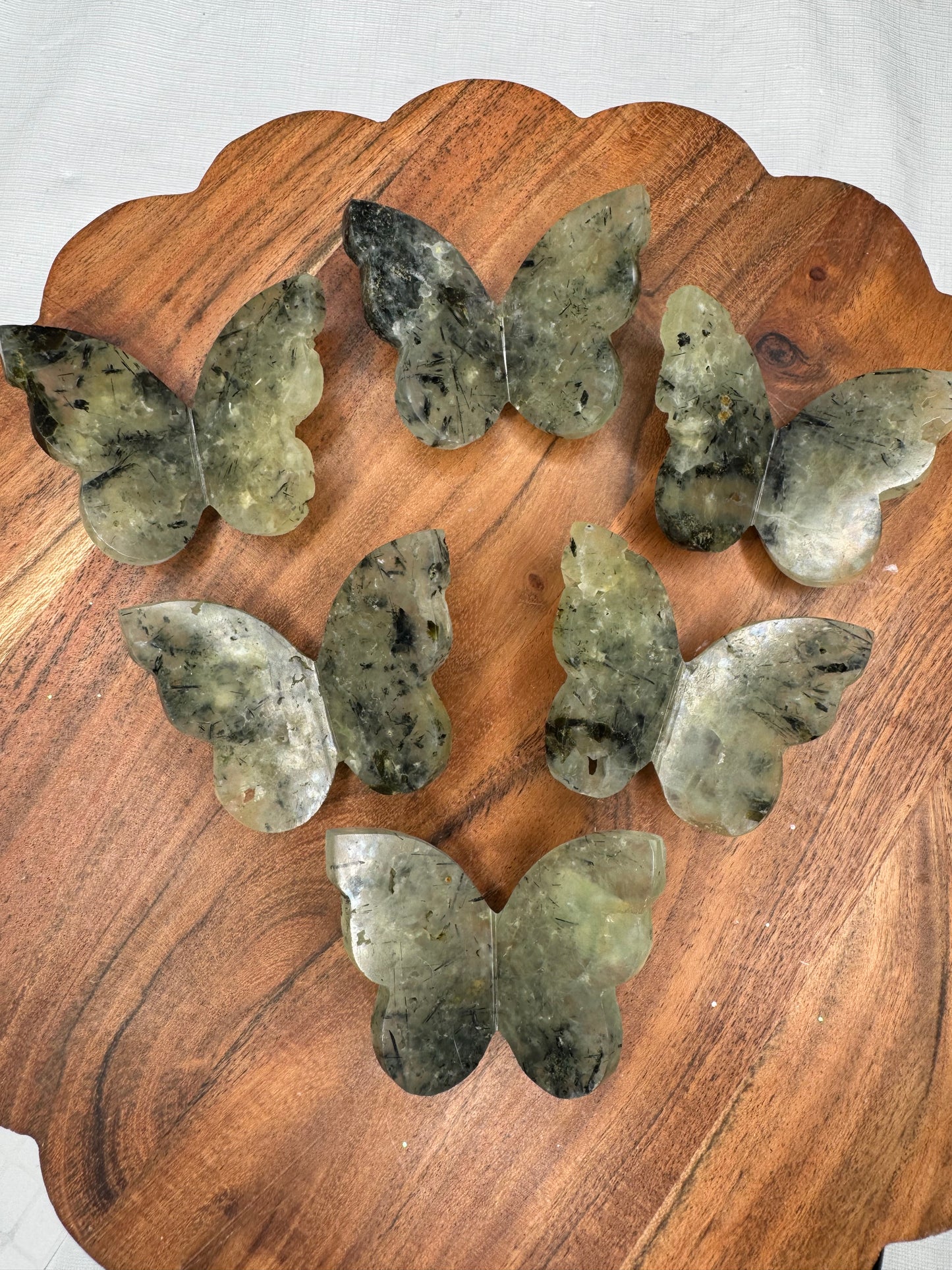 Prehnite 3D Butterflies