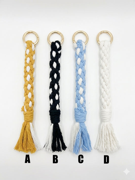 Macrame Dot Key Charms / Key Chains