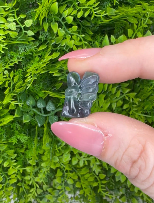 Mini Fluorite Fairy Carving