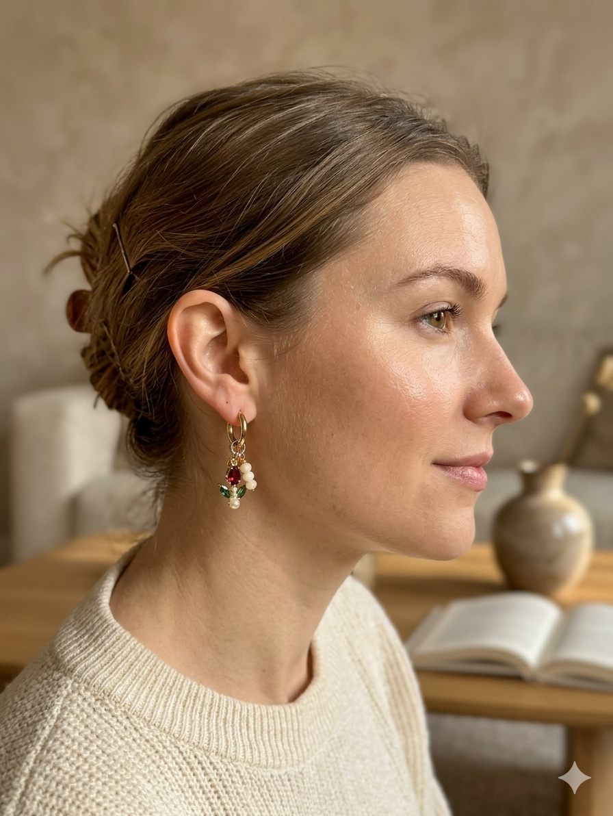 Tulip Charm Earring