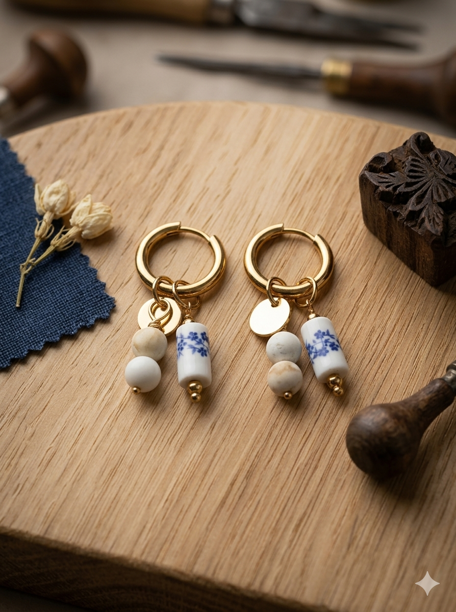 Claire Bell Charm Earring