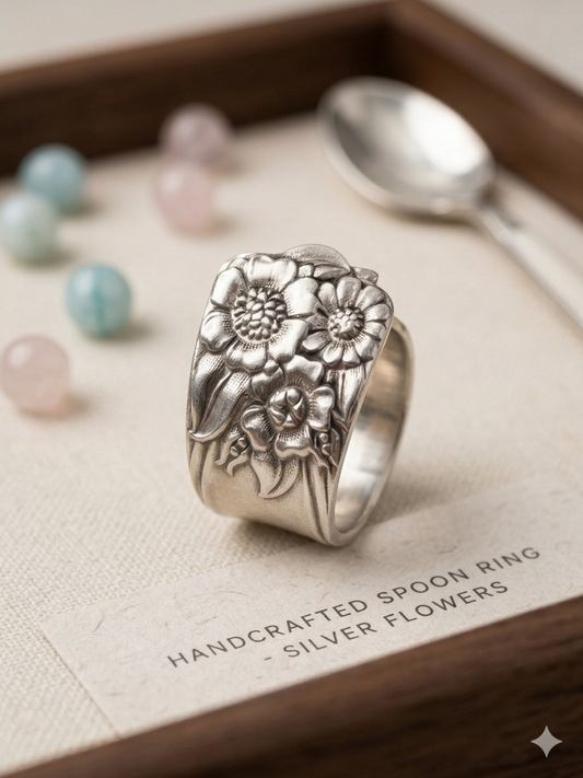 Vintage Daisy Spoon ring