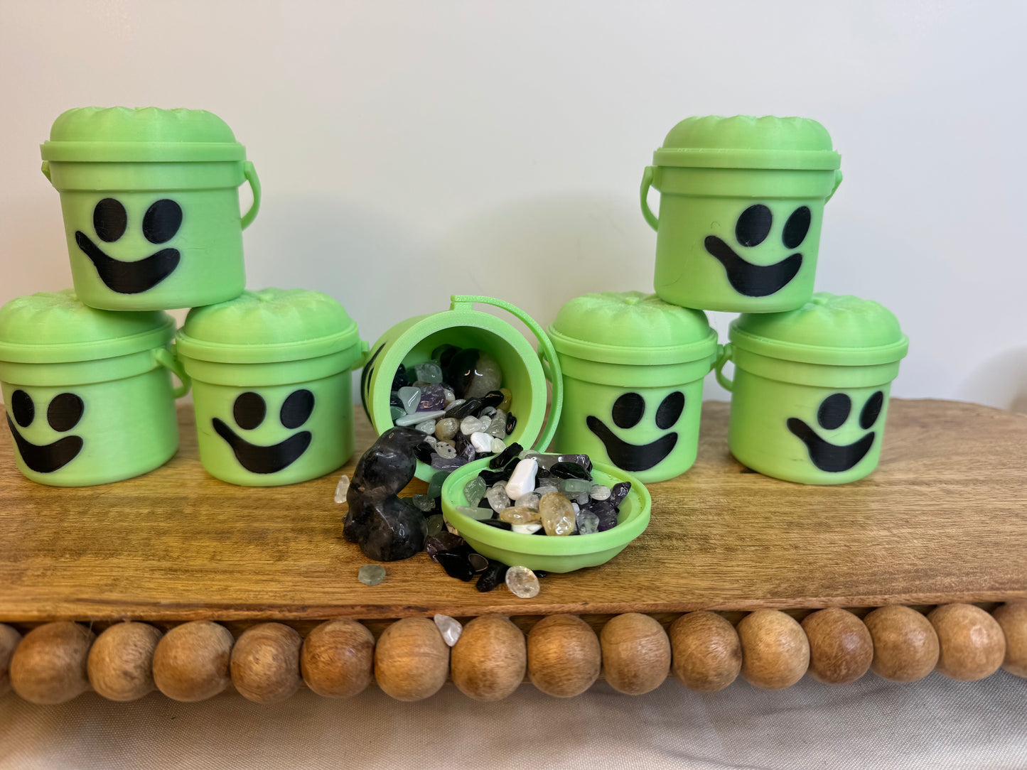Pumpkin Crystal Confetti Buckets