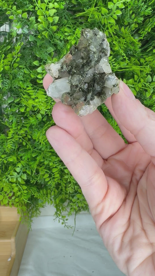 Epidote in Quartz from Turkey (J)