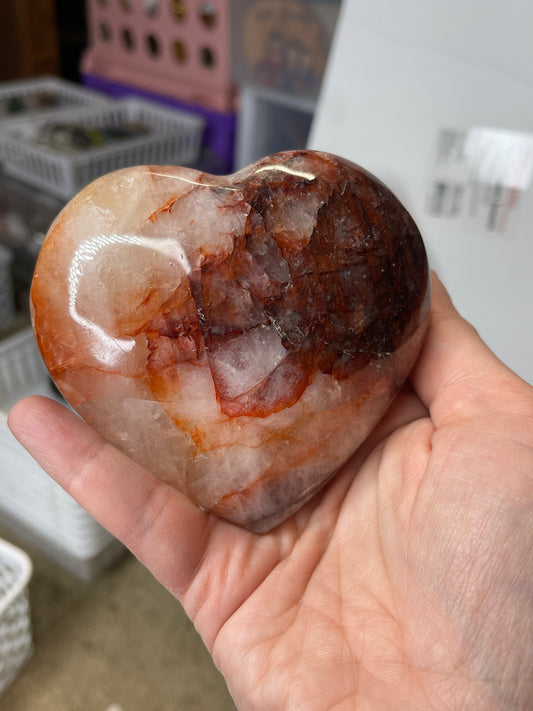 Fire Quartz Heart